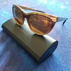 Burberry B 3076-Q 1191/6H Gold & Beige Sunglasses